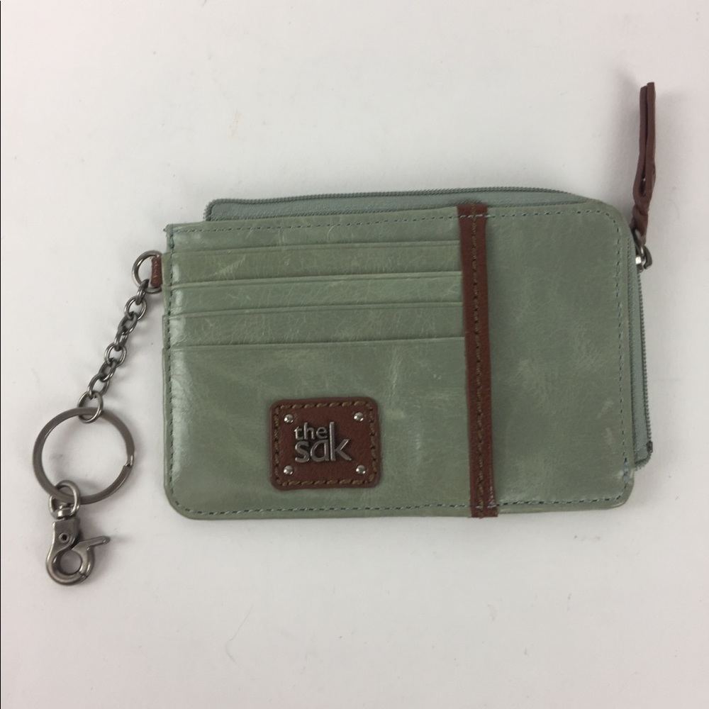 The Sak leather card holder keychain